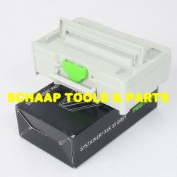 Systainer³ SYS3 XXS 33 - 105 x 66 x 31 mm Systainer T-LOC micro leeg zonder inzetstuk SYS3-MICRO | 205398